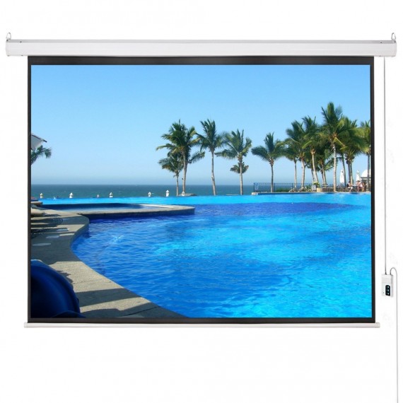 Motorized Screen with IR Remote Control