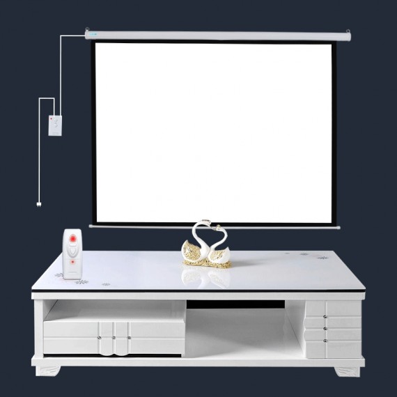 Motorized Screen with IR Remote Control
