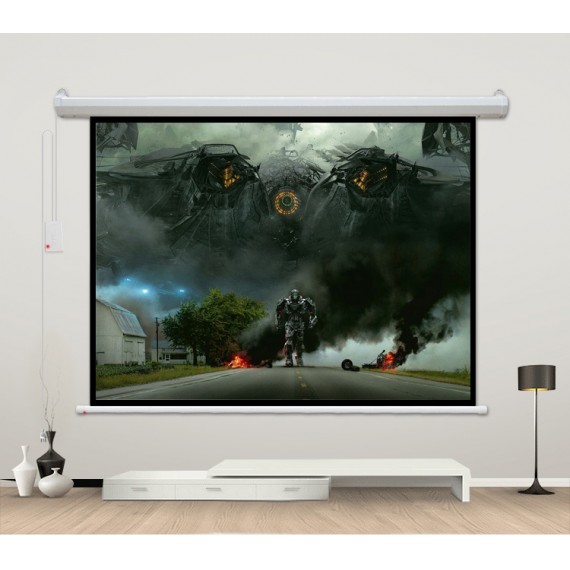 Motorized Screen with IR Remote Control