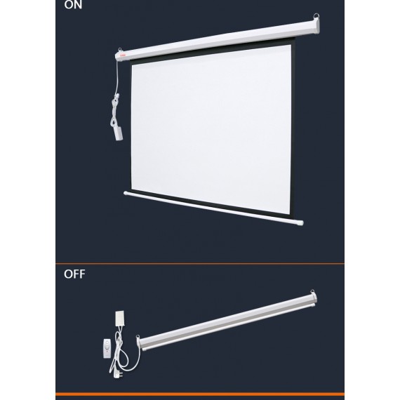 Motorized Screen with IR Remote Control